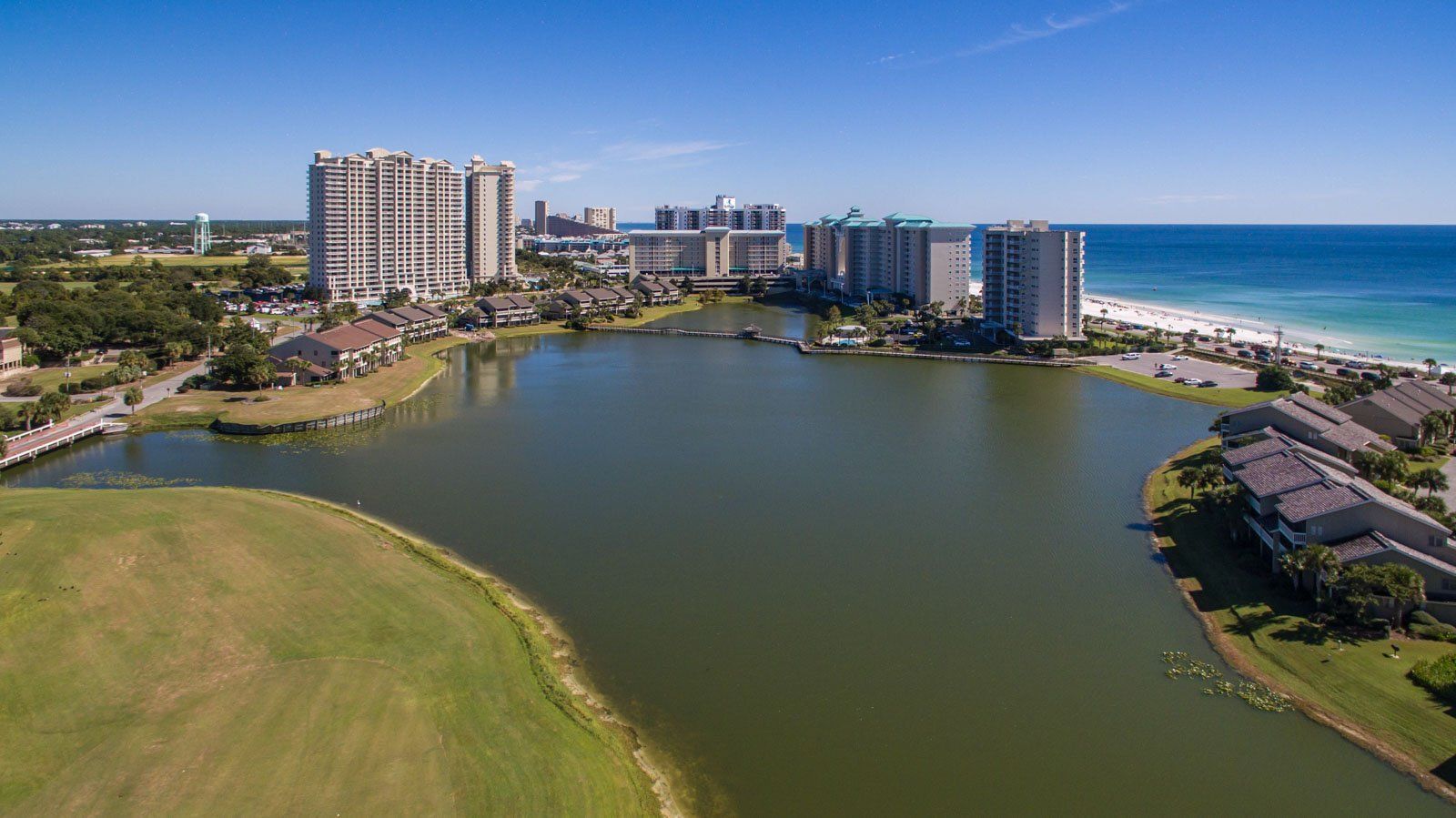 Seascape Condo Association aerial view taken from a drone