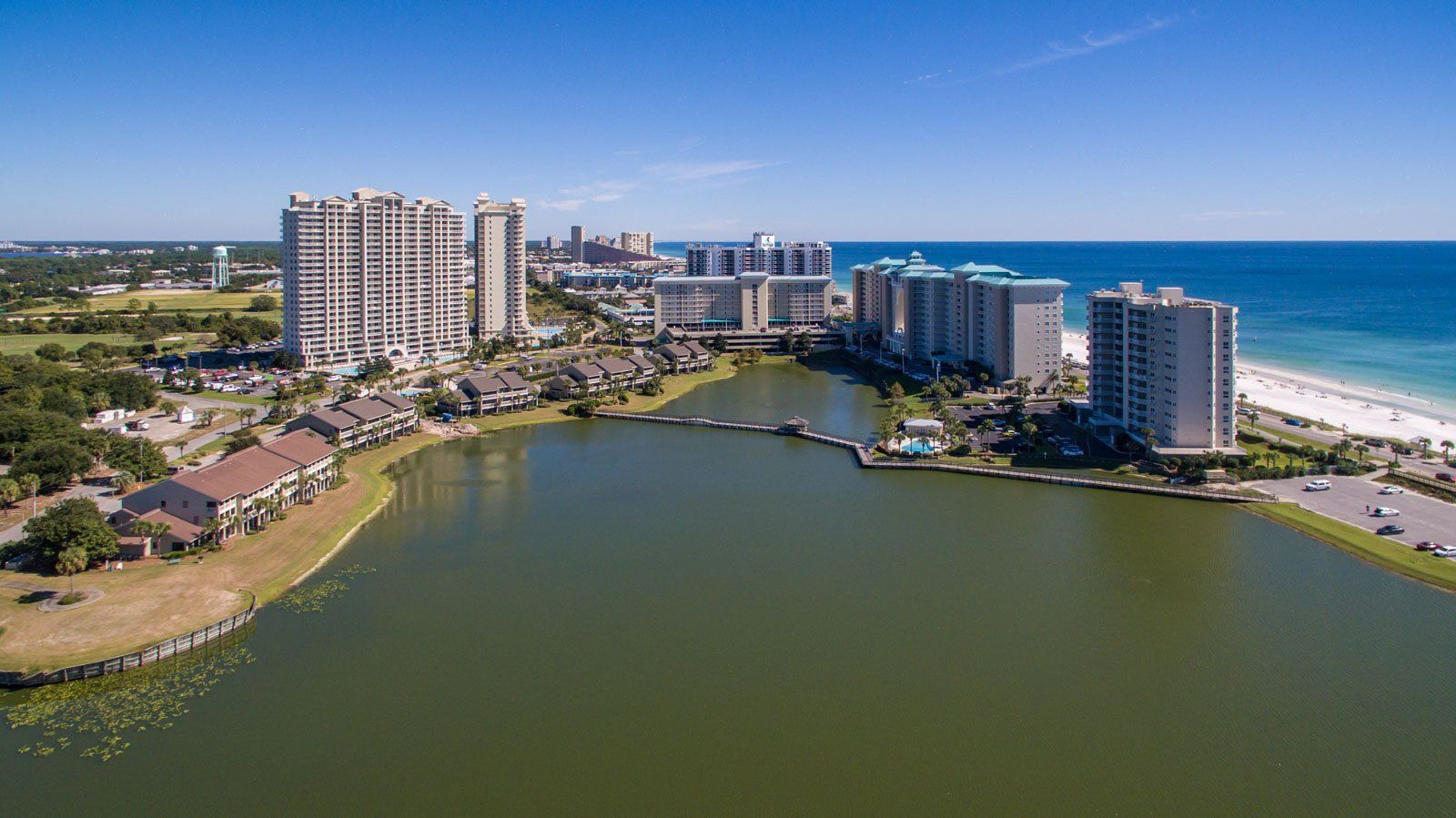 Seascape Condo Association aerial view taken from a drone