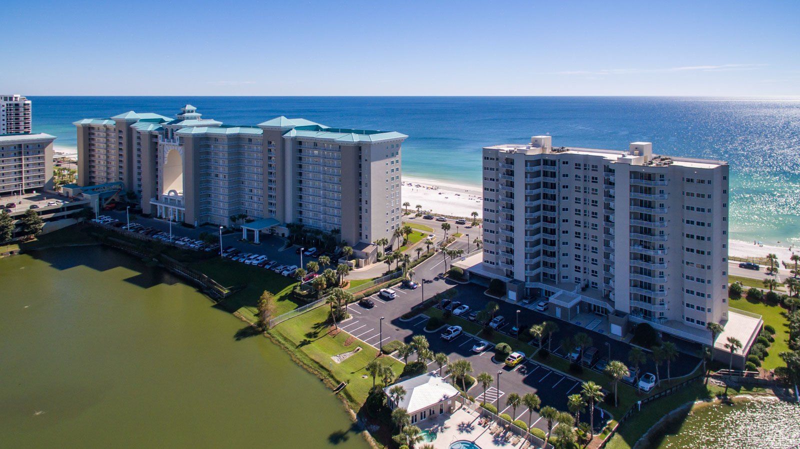 Seascape Condo Association aerial view taken from a drone