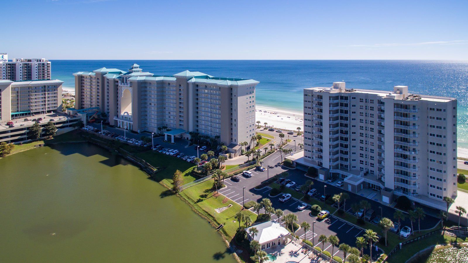 Seascape Condo Association aerial view taken from a drone