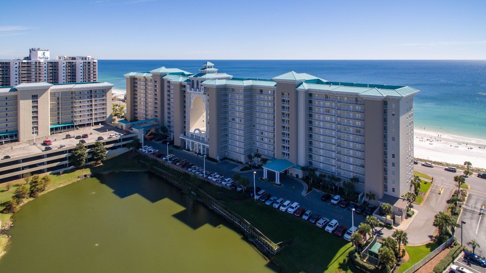 Seascape Condo Association aerial view taken from a drone