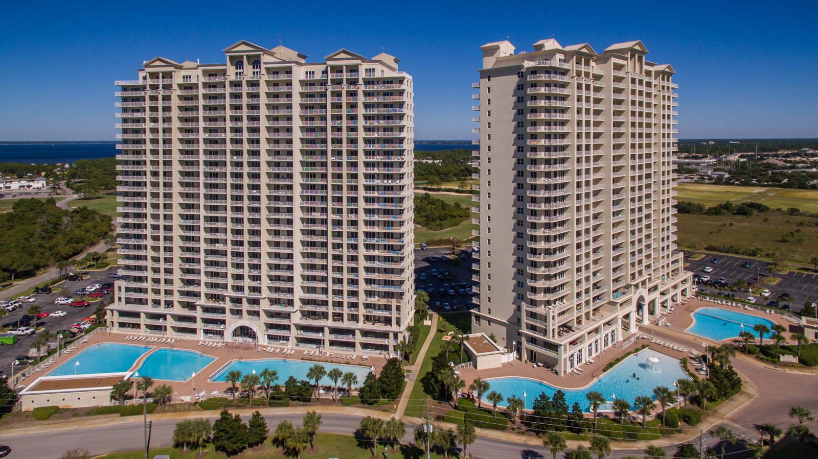 Seascape Condo Association aerial view taken from a drone