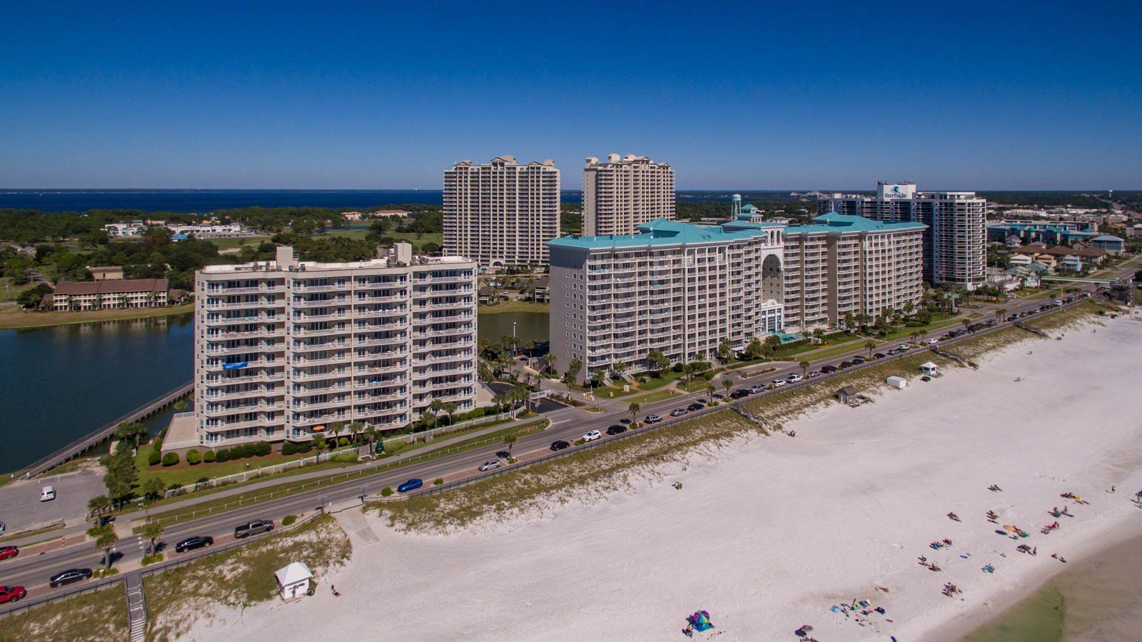Seascape Condo Association aerial view taken from a drone