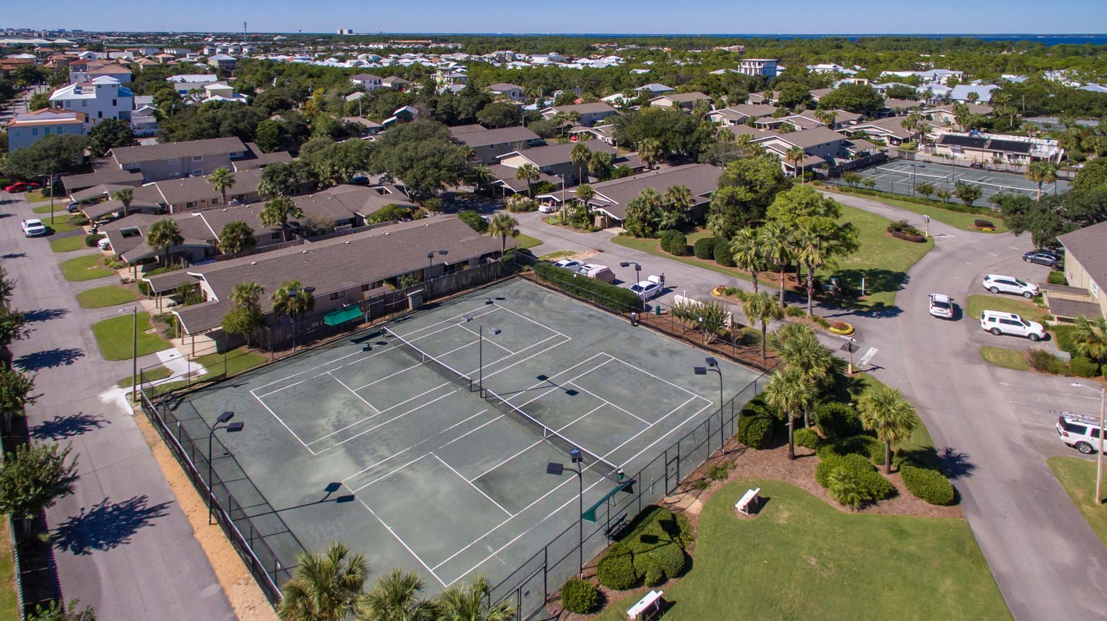 Seascape Condo Association aerial view taken from a drone
