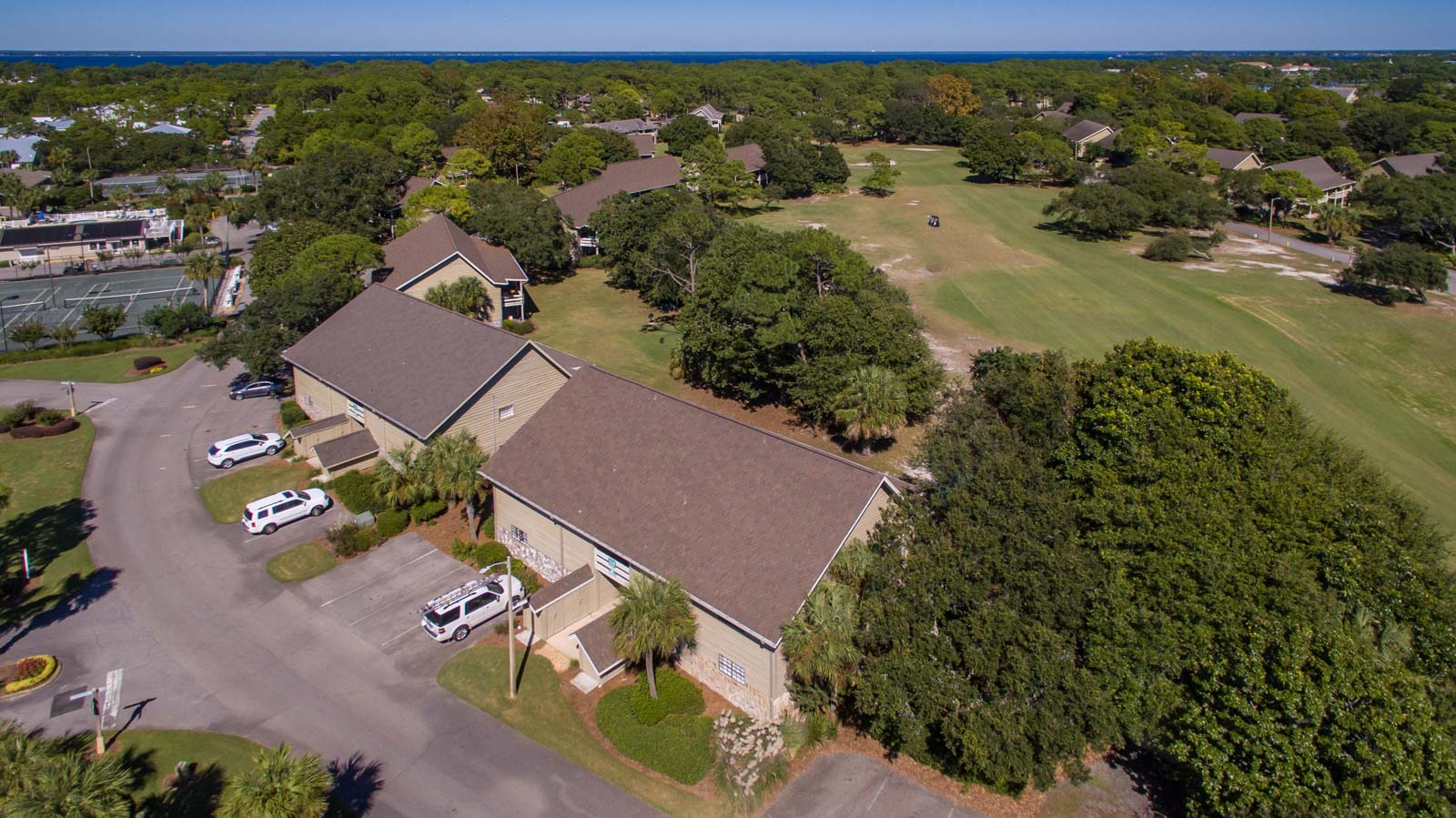 Seascape Condo Association aerial view taken from a drone