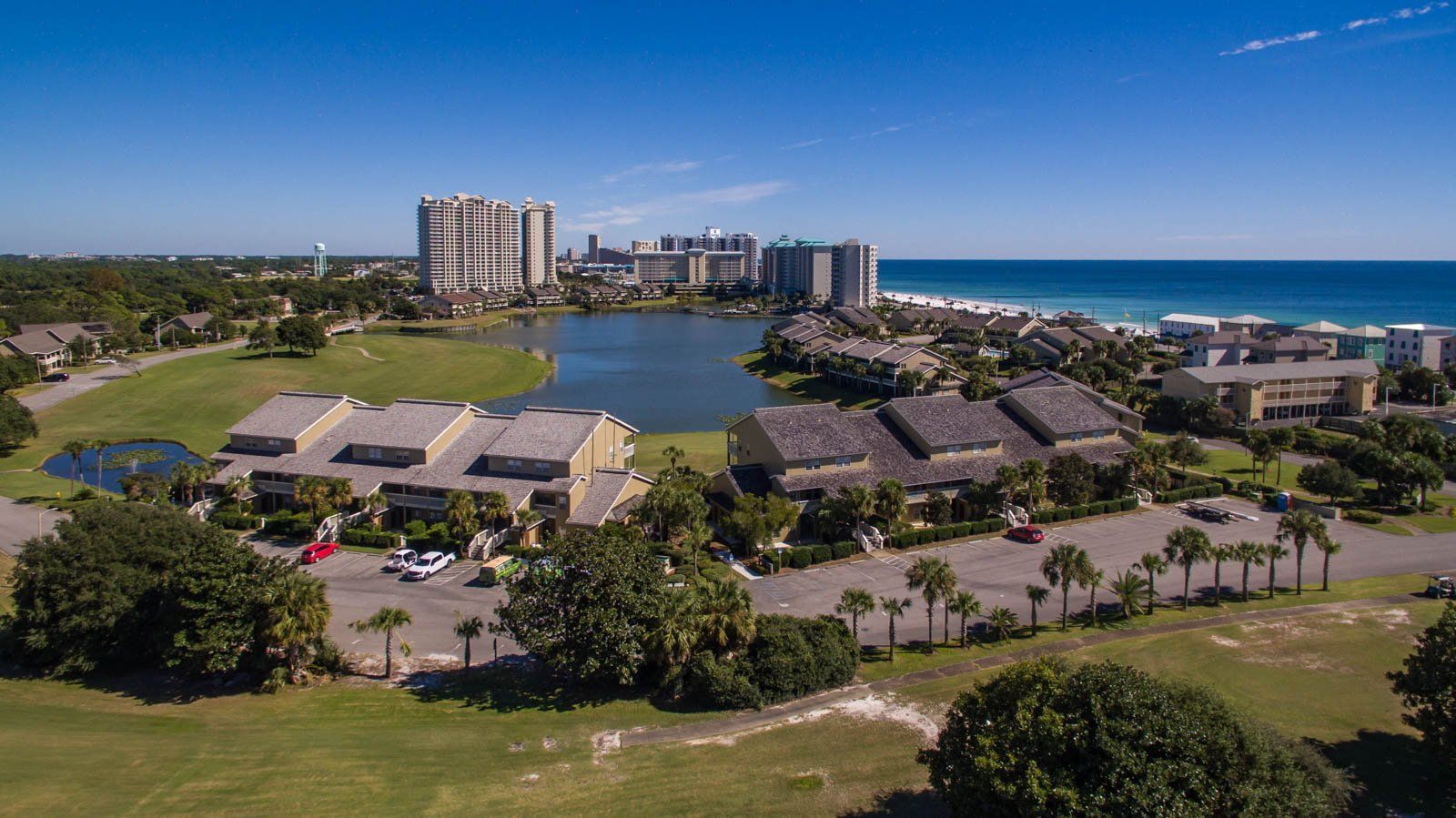 Seascape Condo Association aerial view taken from a drone