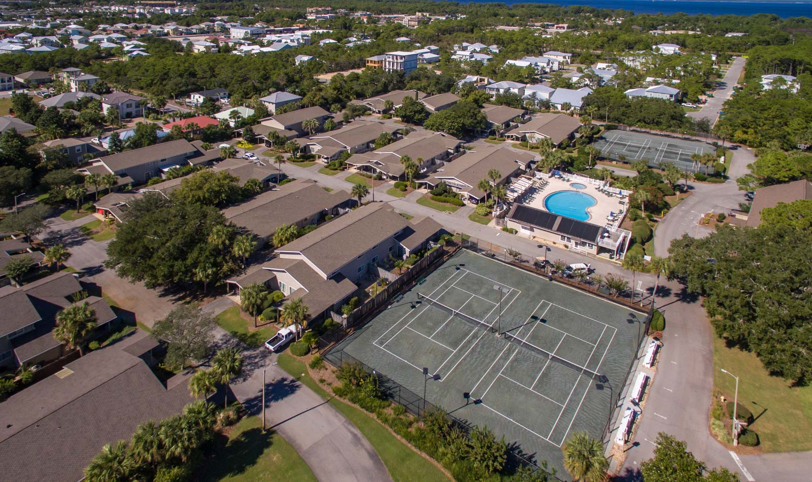 Seascape Condo Association aerial view taken from a drone