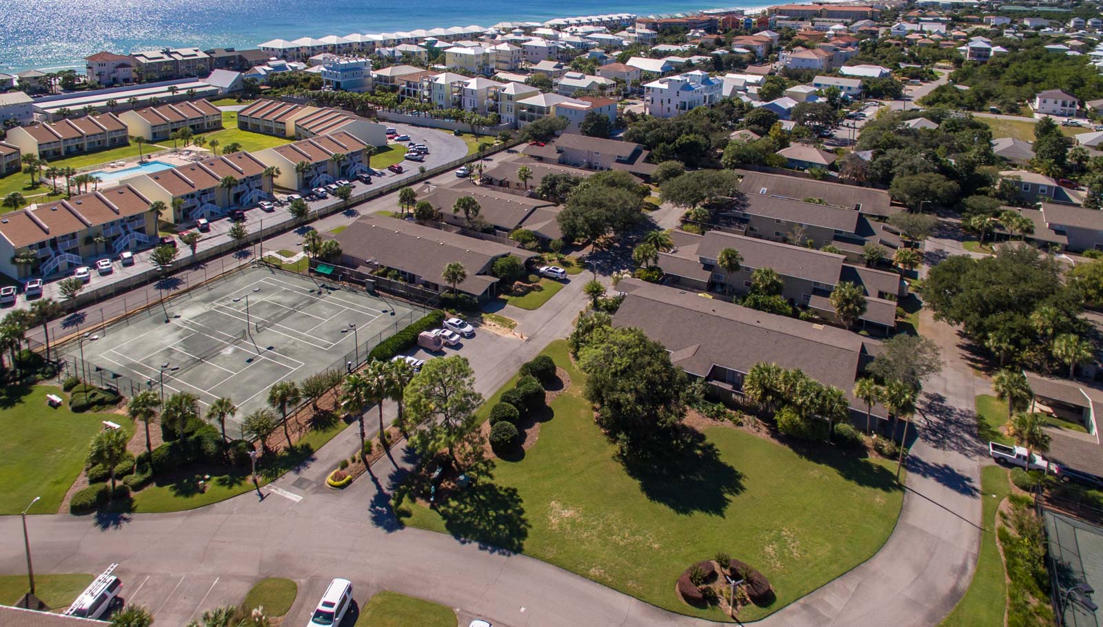 Seascape Condo Association aerial view taken from a drone