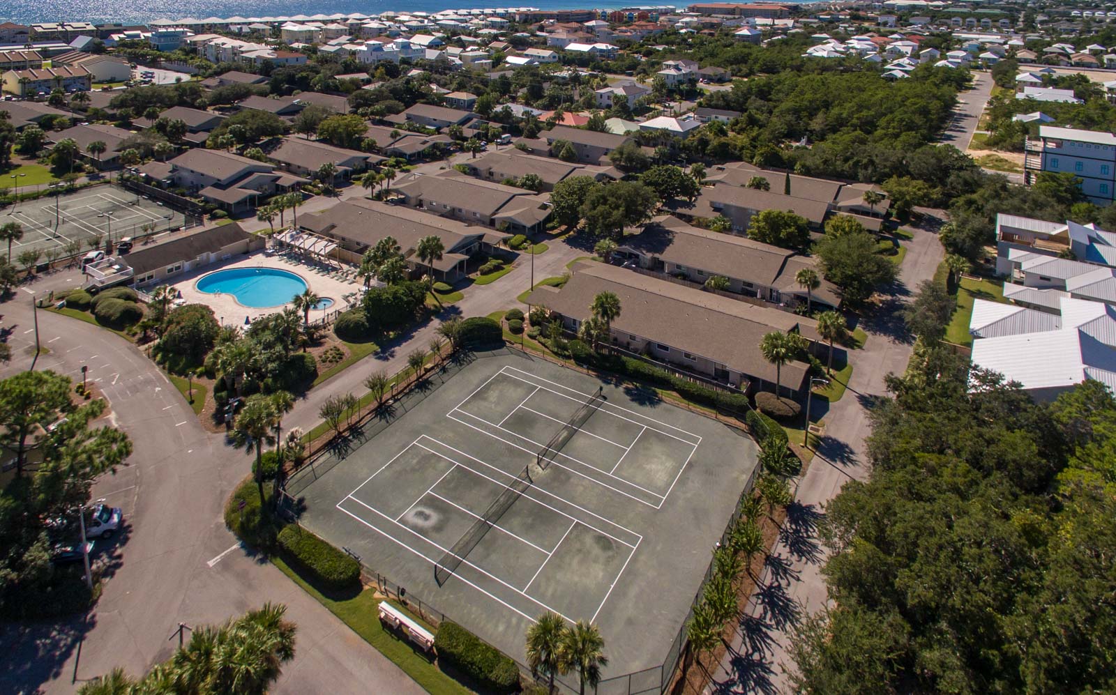 Seascape Condo Association aerial view taken from a drone