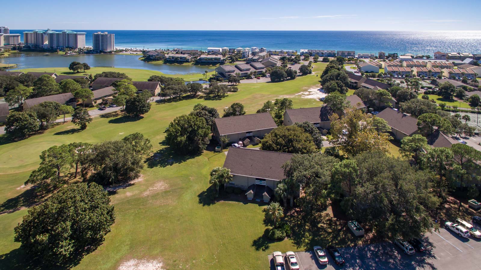 Seascape Condo Association aerial view taken from a drone