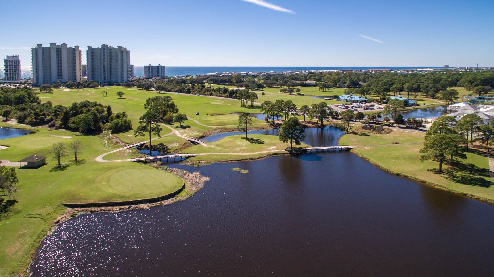 Seascape Condo Association aerial view taken from a drone