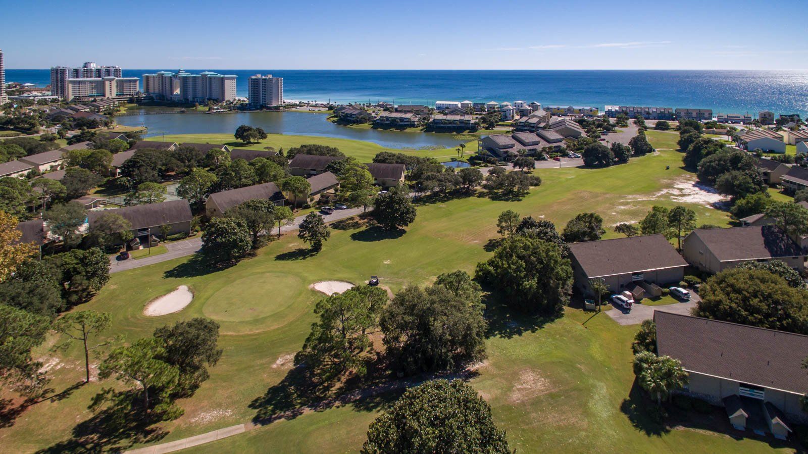 Seascape Condo Association aerial view taken from a drone