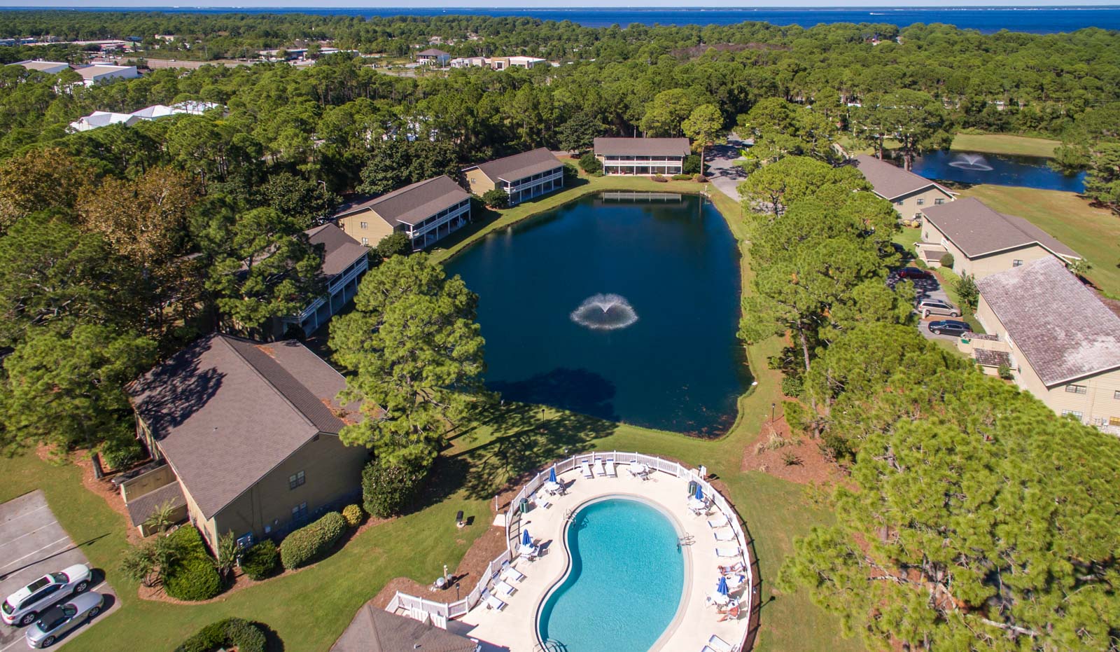 Seascape Condo Association aerial view taken from a drone