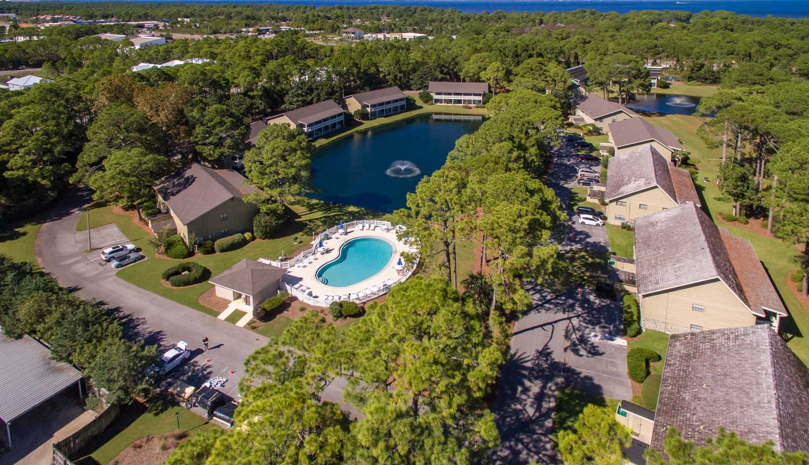 Seascape Condo Association aerial view taken from a drone