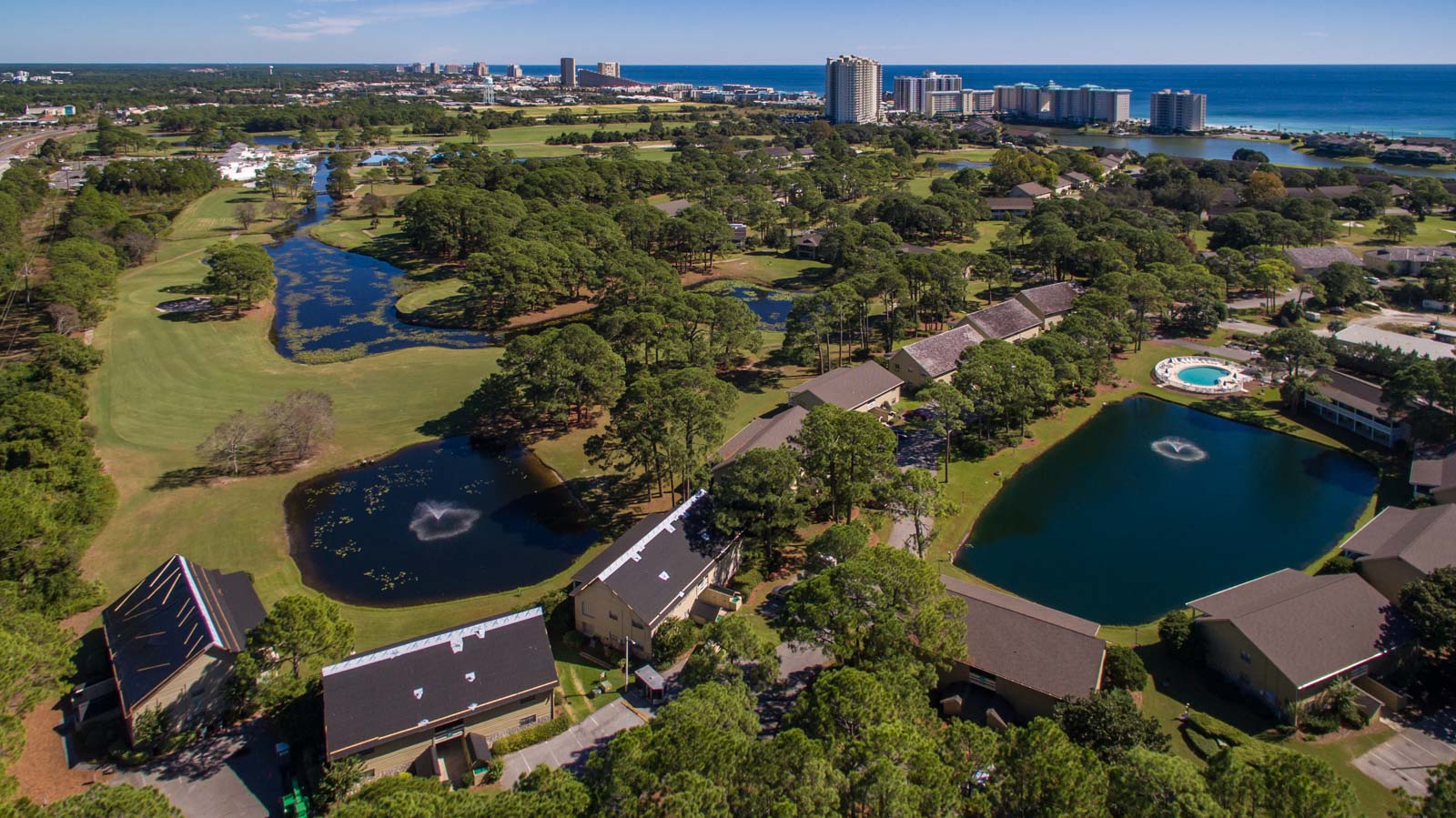 Seascape Condo Association aerial view taken from a drone