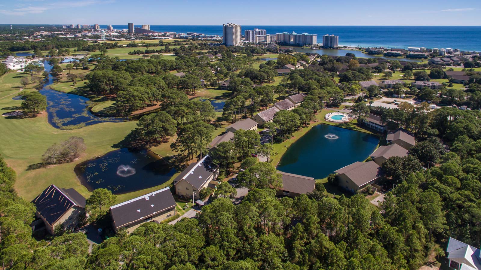 Seascape Condo Association aerial view taken from a drone