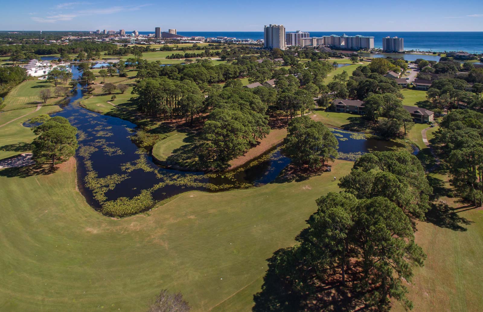 Seascape Condo Association aerial view taken from a drone