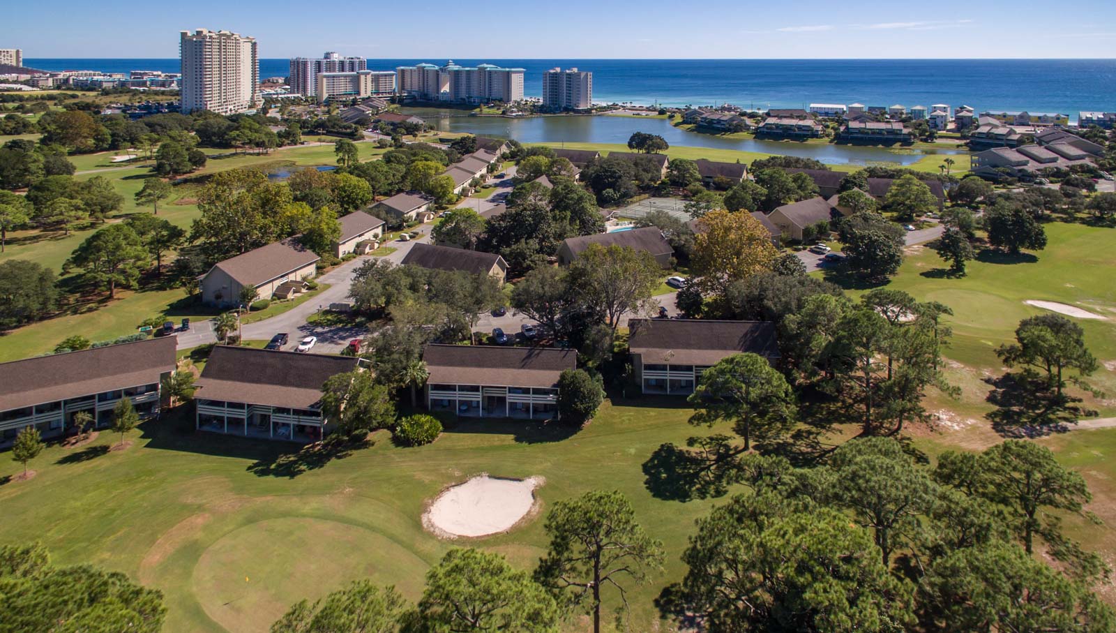 Seascape Condo Association aerial view taken from a drone
