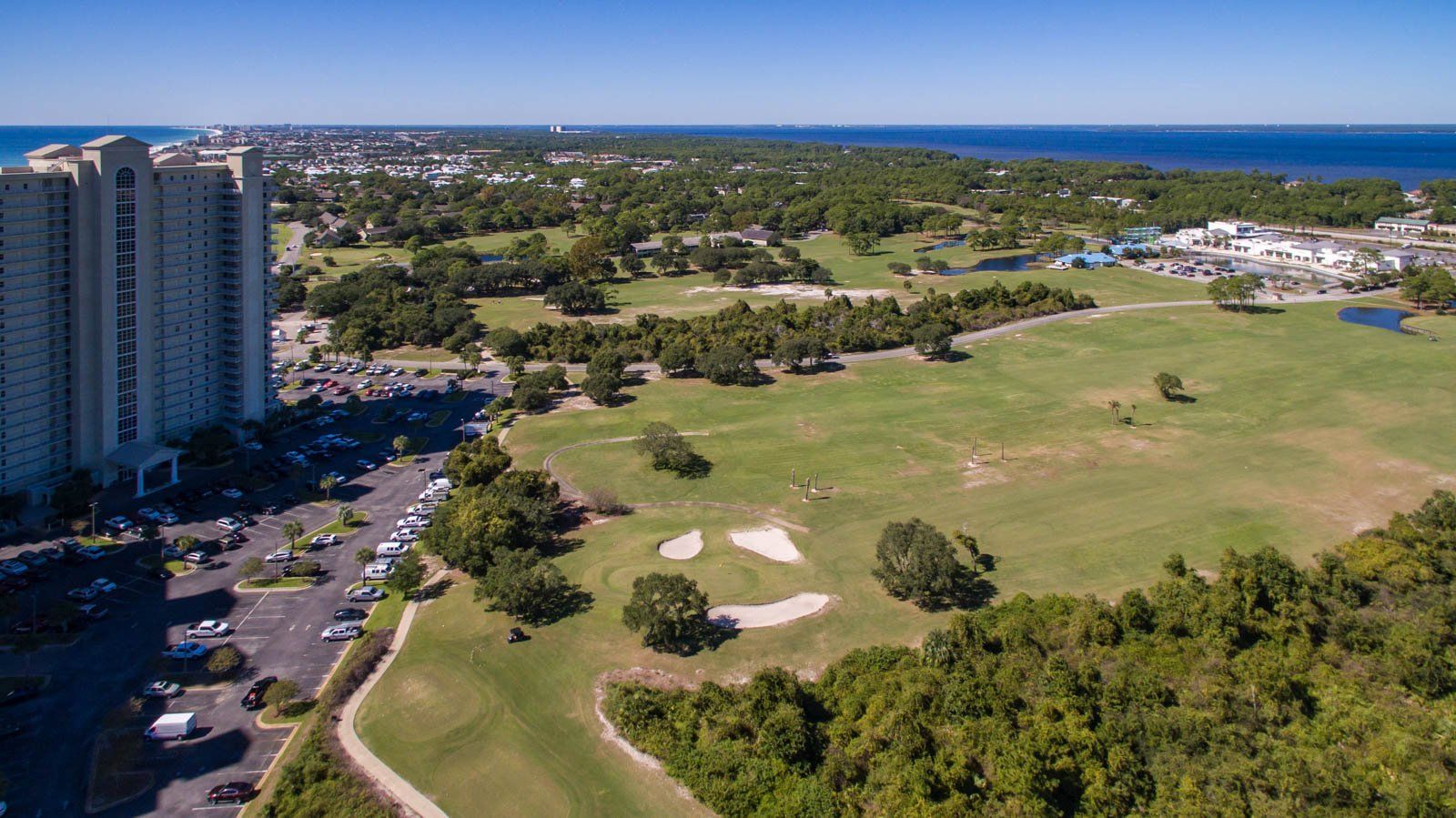 Seascape Condo Association aerial view taken from a drone