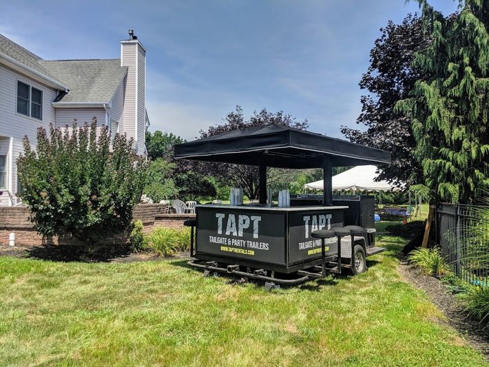 Mobile Bar Trailer at a Family Reunion in Flemington, New Jersey by TAPT