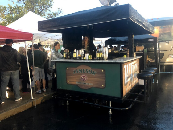 TAPT Bar Trailer tailgate service for Jameson staff at Metlife Stadium, New Jersey
