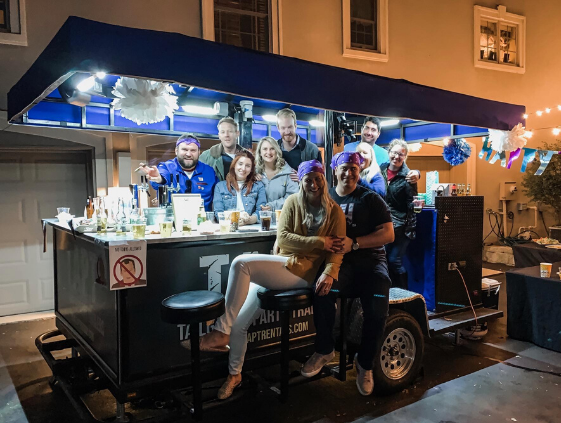 TAPT Bar Trailer for a 30th birthday celebration in Mahwah, New Jersey