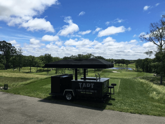 TAPT Bar trailer rental for Men's golf tournament at North Jersey Country Club in Wayne, New Jersey