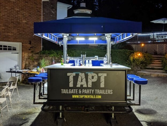 TAPT Bar Trailer rental for a graduation party in Mendham, New Jersey