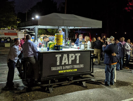 TAPT Bar Trailer for a wedding reception at a park in Toms River, New Jersey