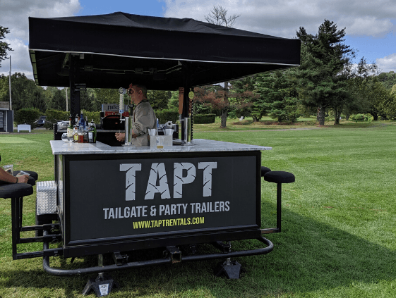 TAPT Bar Trailer for golf outing at the Watchung Valley Country Club