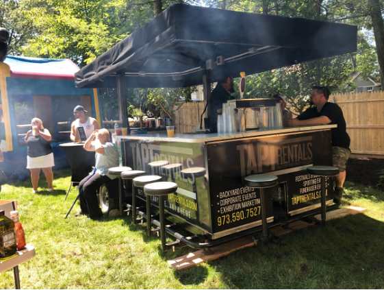 TAPT Bar Trailer for summer birthday party in Wayne, New Jersey