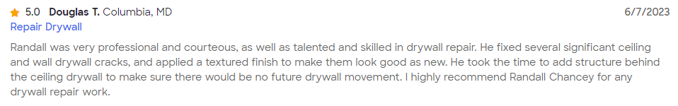 A blurry picture of a person 's review on a website.