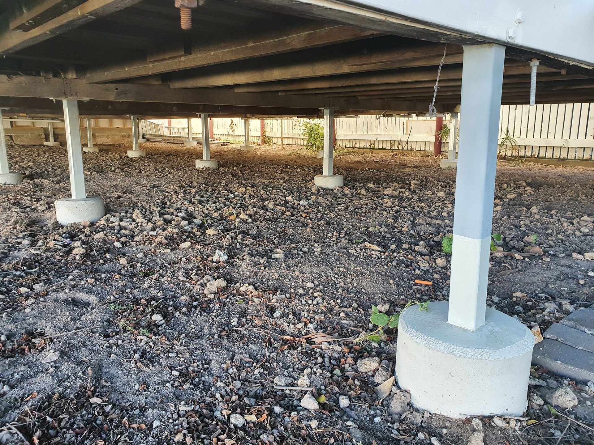 Wooden Structure Elevated on Concrete Pillars — Pro-Jax Pty Ltd in Bohle, QLD