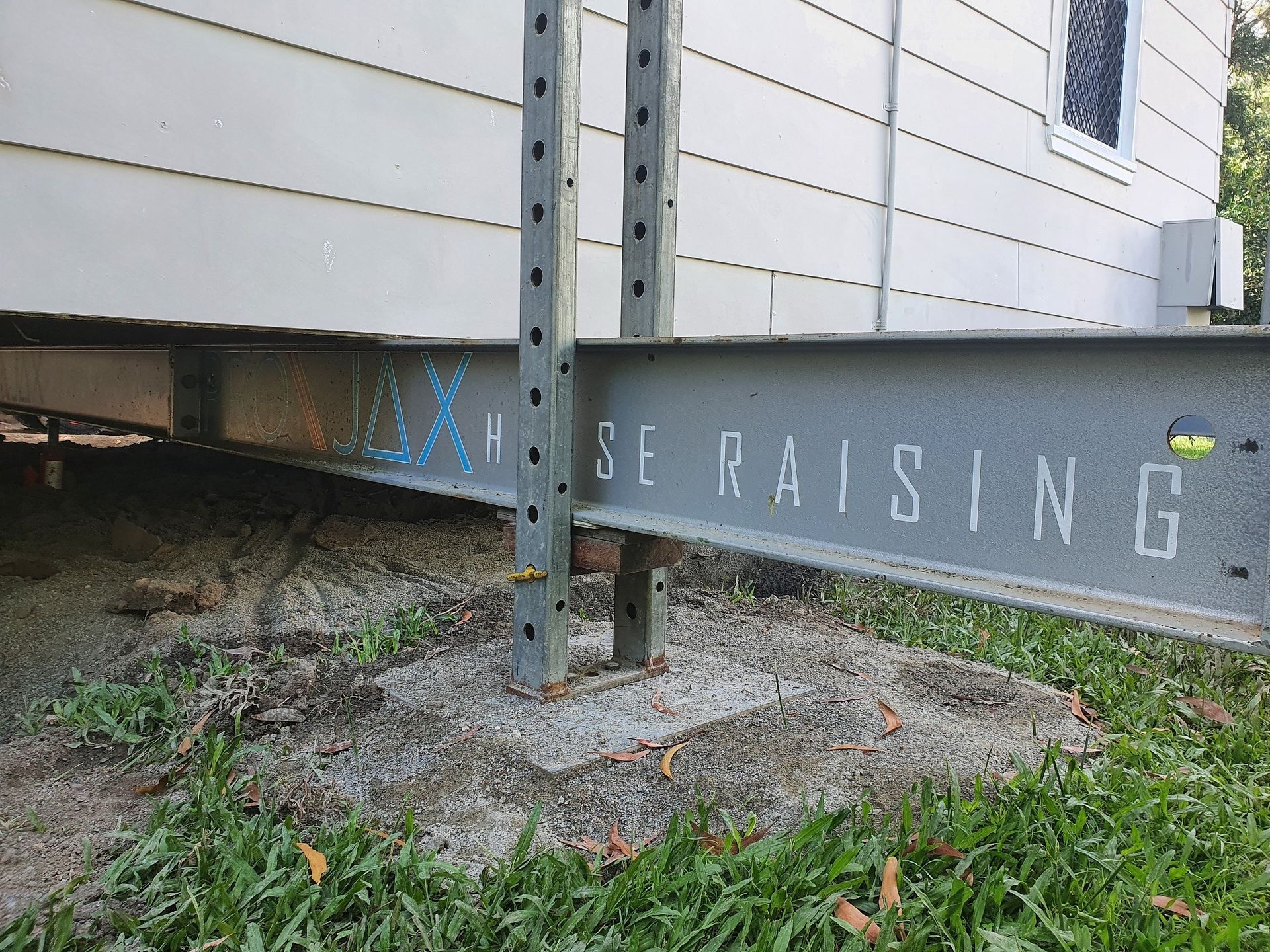 Metal Beams Supporting a House — Pro-Jax Pty Ltd in Bohle, QLD