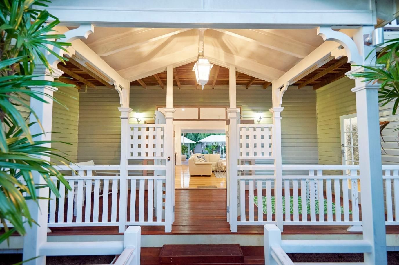 The Front Porch of a House With a White Railing — Pro-Jax Pty Ltd in Bohle, QLD