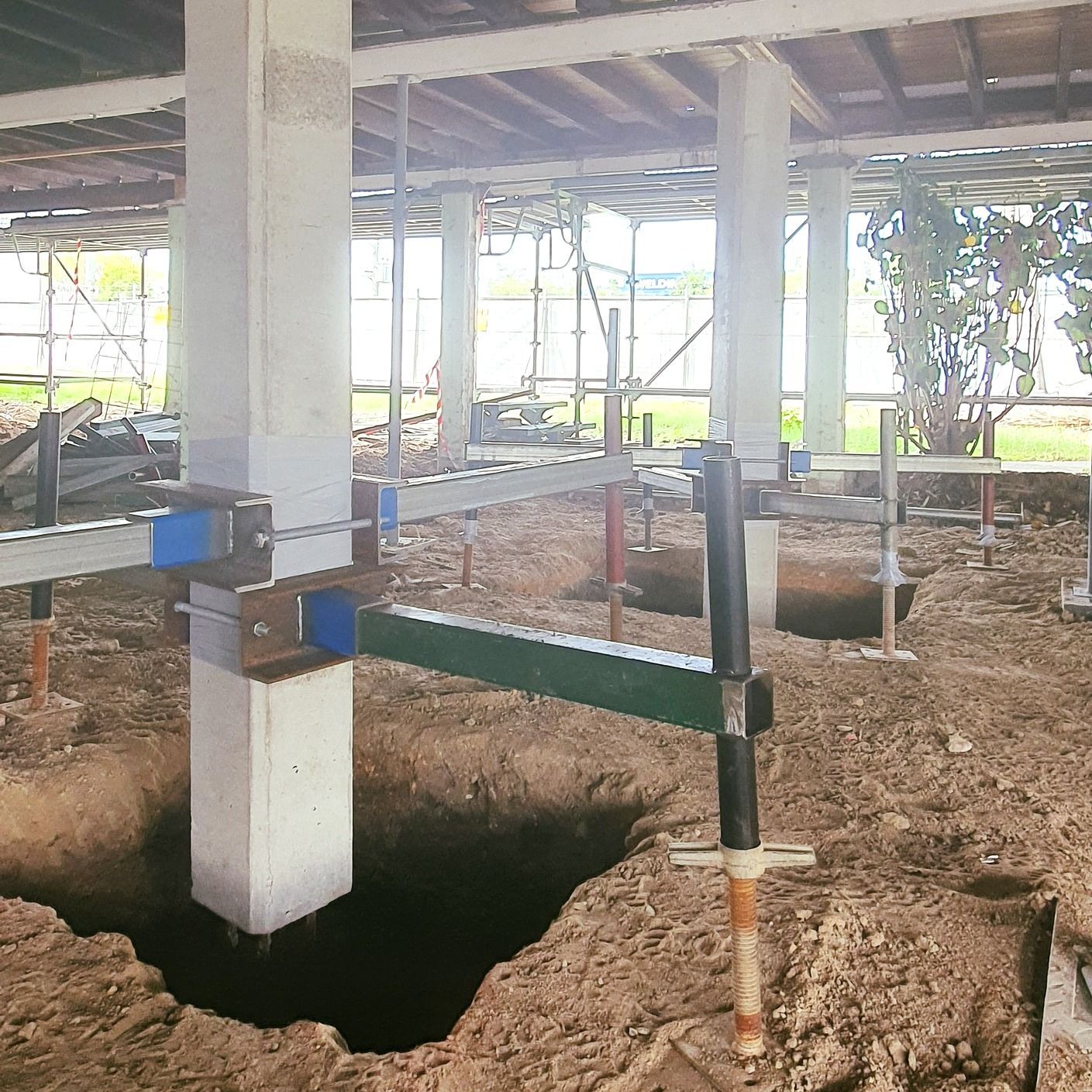 Construction Site, Support Beams and Building Columns — Pro-Jax Pty Ltd in Bohle, QLD