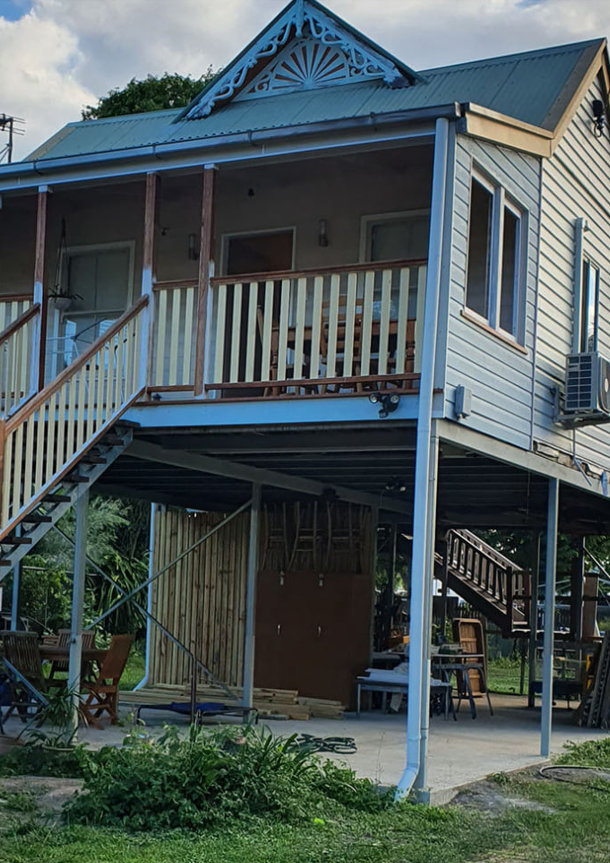 Two-story House With Balcony and Elevated Metal Foundation — Pro-Jax Pty Ltd in Bohle, QLD