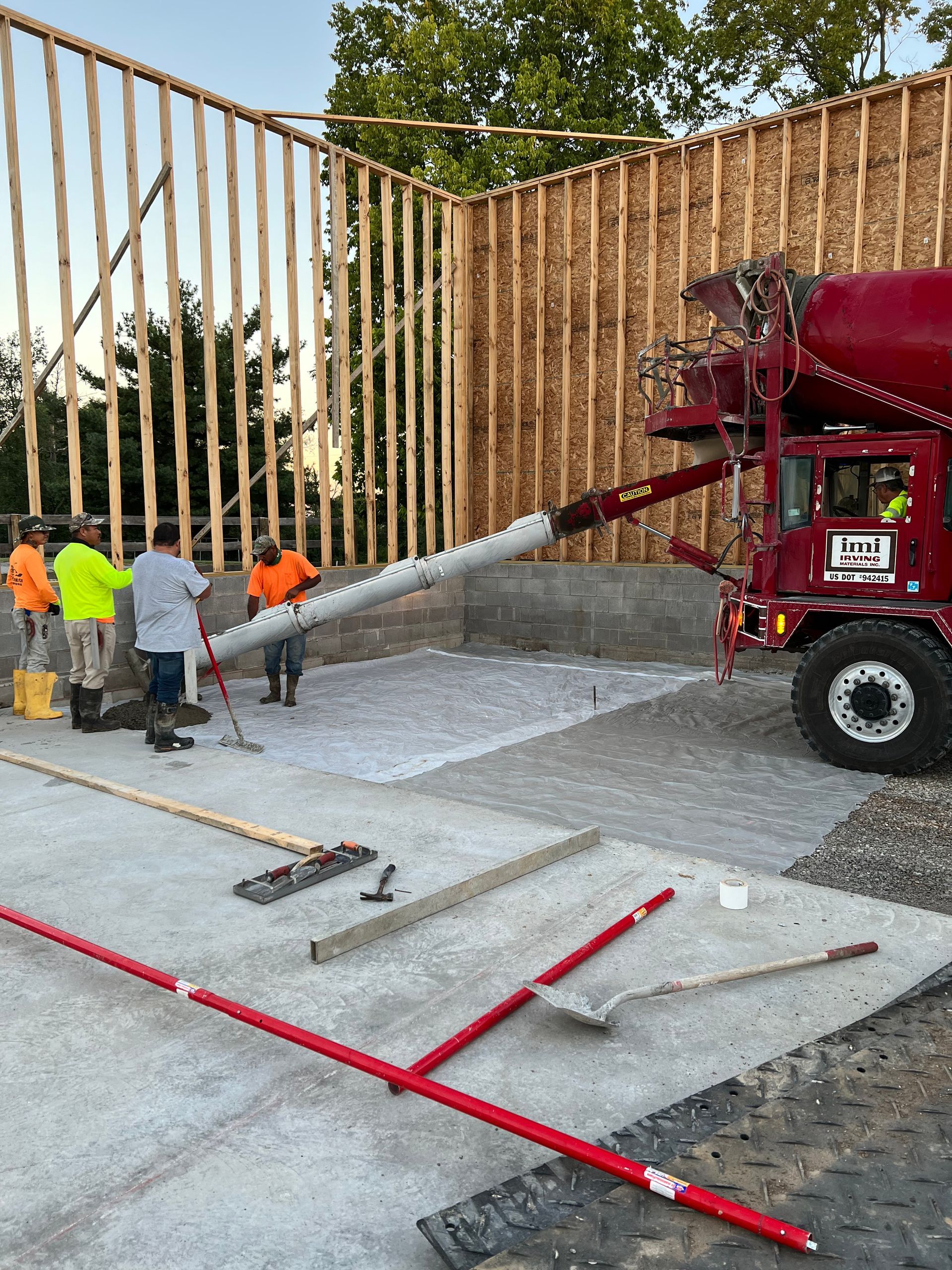 concrete pouring