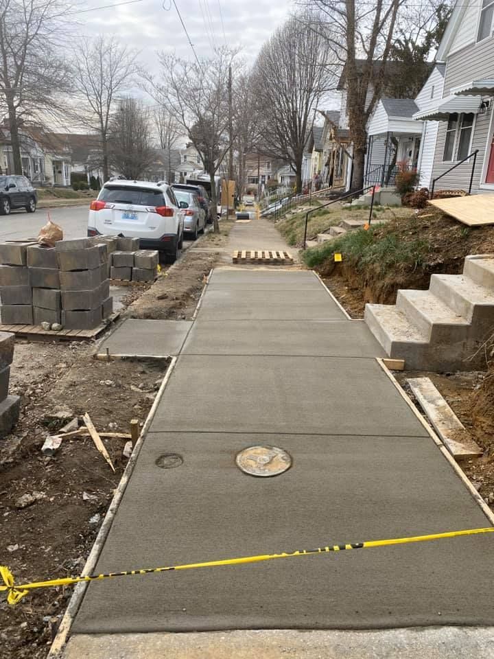 concrete sidewalk
