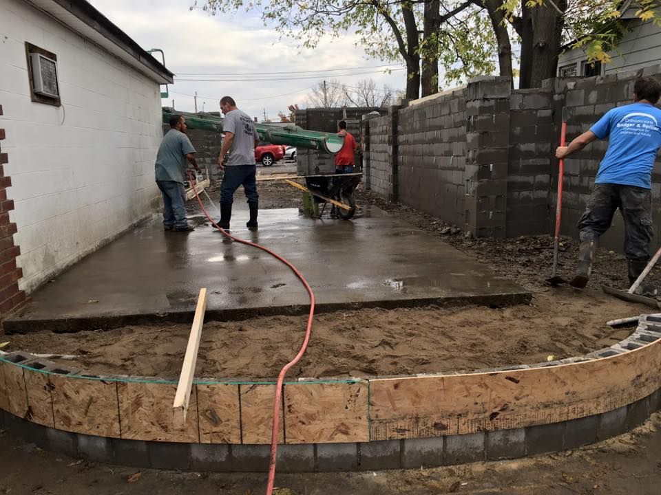new concrete patio