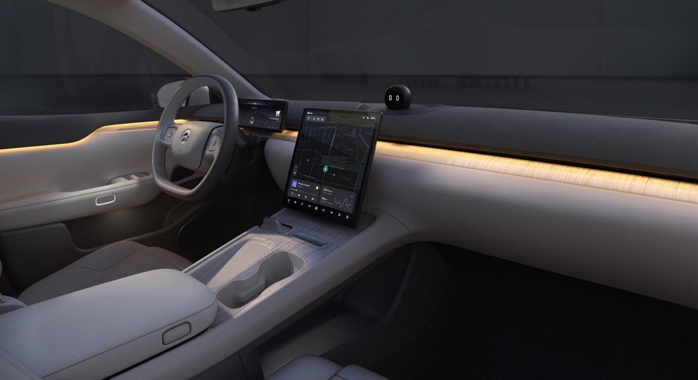 Nio et7 fully electric Sedan interior car-charger.uk news
