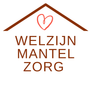 Een logo voor welzijn mantelzorg mantelzorger met een hart op het dak Marianne Verkleij