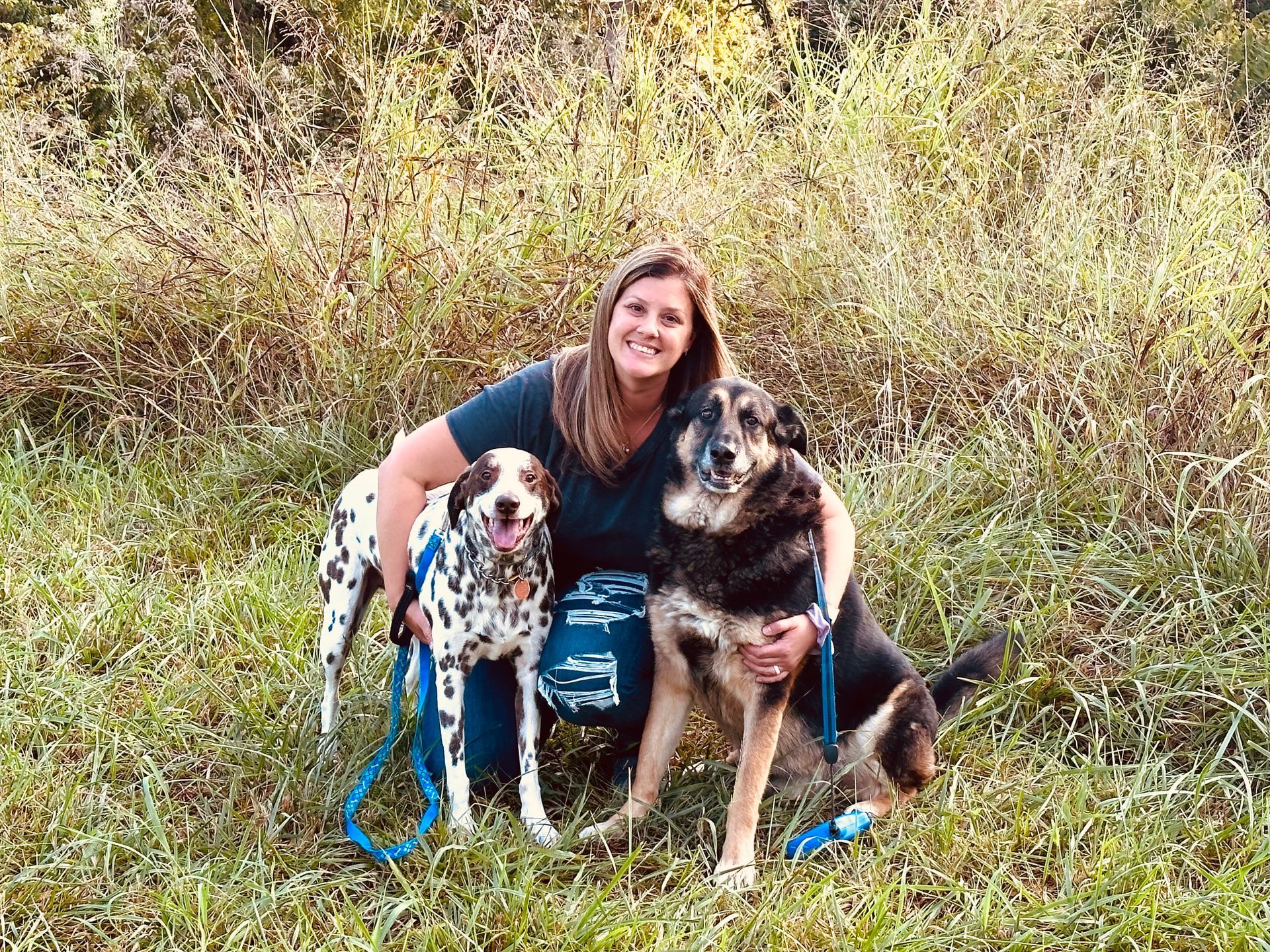 Kendra With Two Dogs | Springfield, MO | North Side Animal Clinic