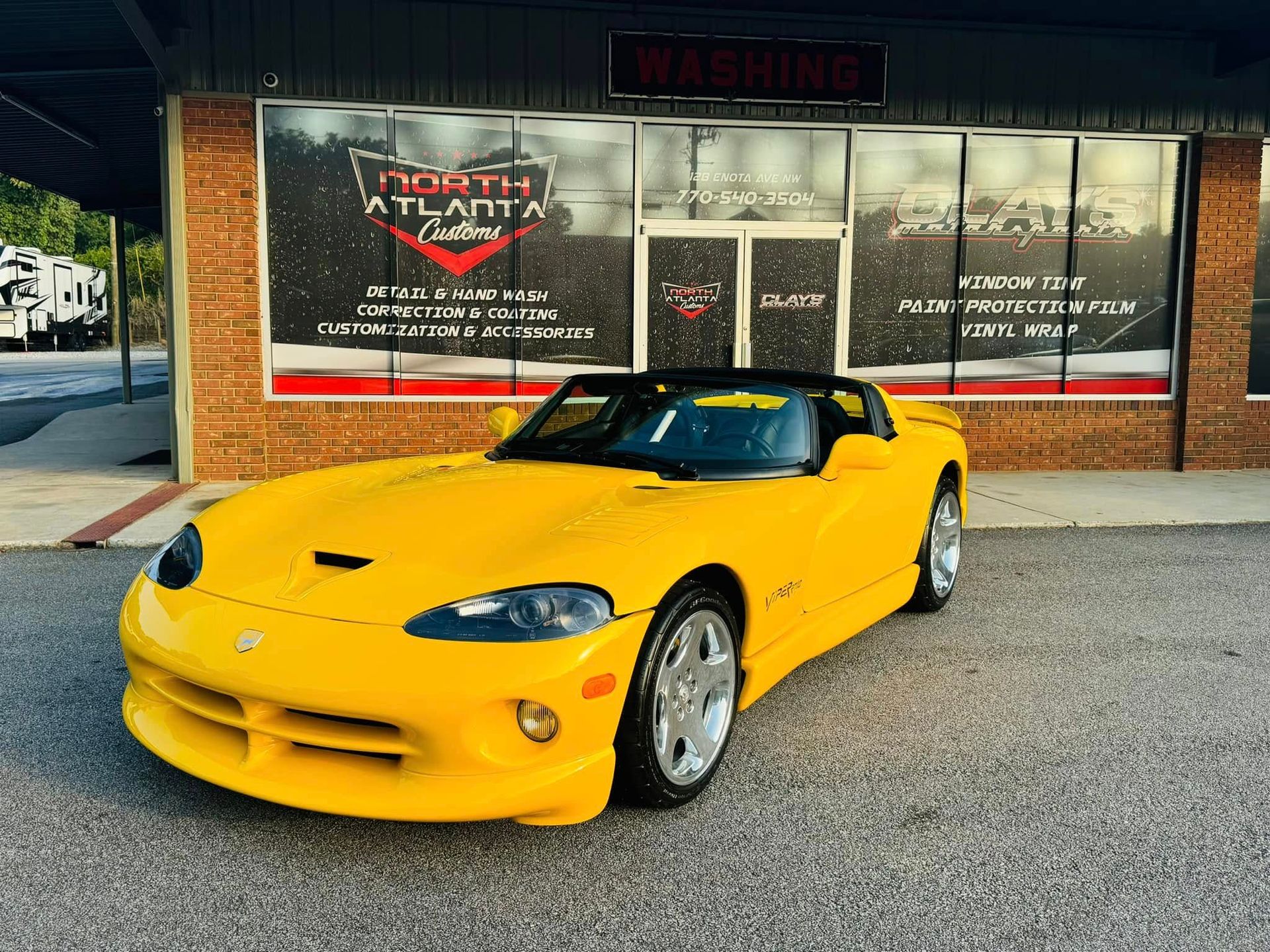 Ceramic coating protects paint. 