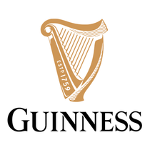A logo for guinness with a harp on it