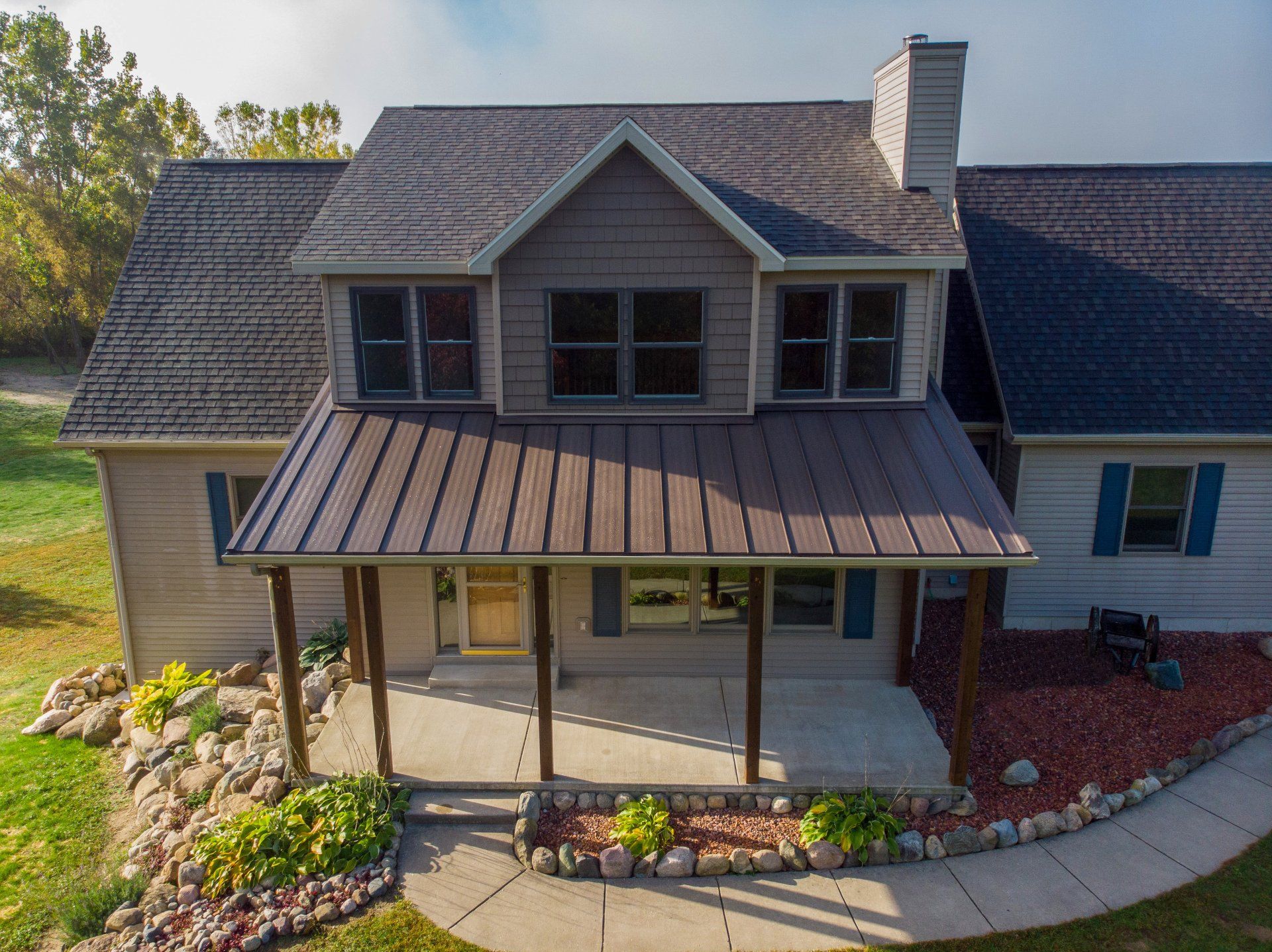 Steel roof and dormer