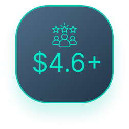 A button that says $ 4.6+ on it