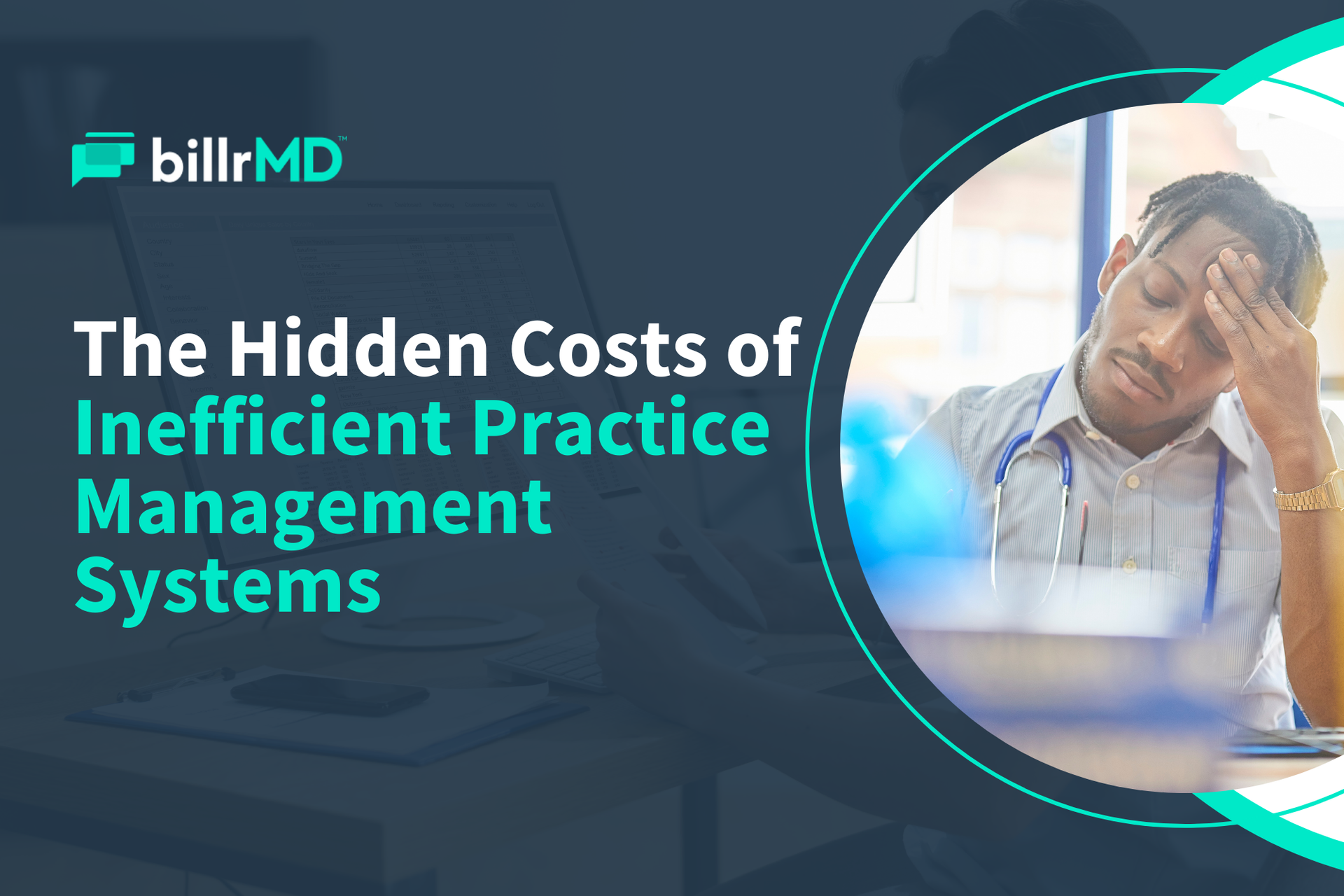 A doctor struggles with healthcare workflow optimization because of outdated and inefficient practic