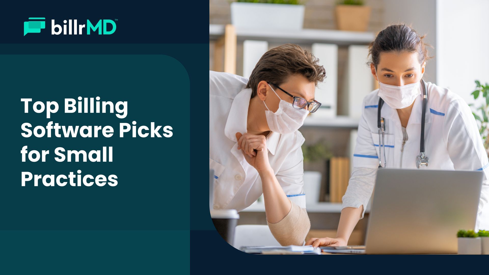 A practice administrator using medical billing software to manage claims and patient balances in a m