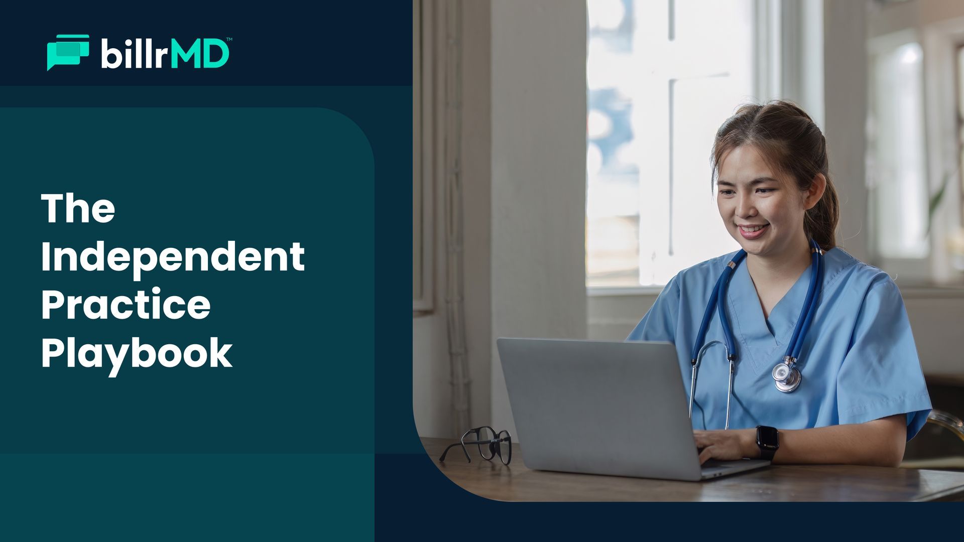 Healthcare administrator using top practice management software on a laptop to schedule patients and